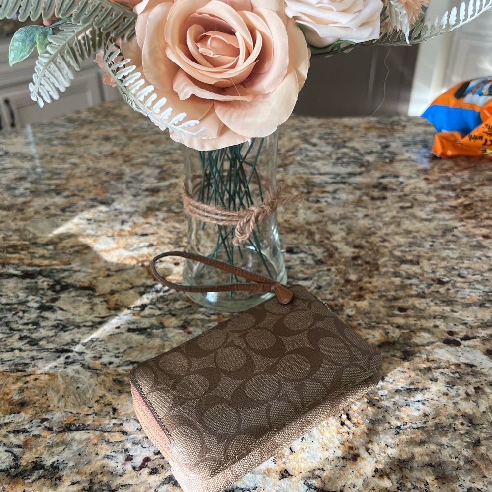 Coach Brown Wristlet - Picture 6 of 12